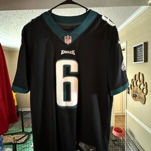 Philadelphia Eagles black nike vapor jersey, Devonta Smith, #stitched